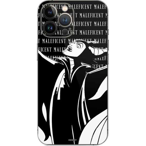 Disney Villains Maleficent Black and White iPhone 14 Pro Max Skin