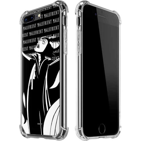 Disney Villains Maleficent Black and White iPhone 7/8 Plus Clear Case