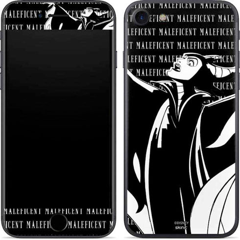Disney Villains Maleficent Black and White iPhone 8 Skin