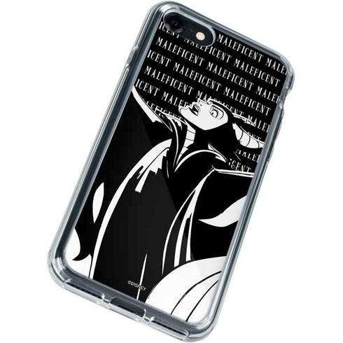 Disney Villains Maleficent Black and White iPhone SE (2nd & 3rd Gen) Clear Case
