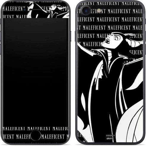 Disney Villains Maleficent Black and White iPhone SE (2nd & 3rd Gen) Skin