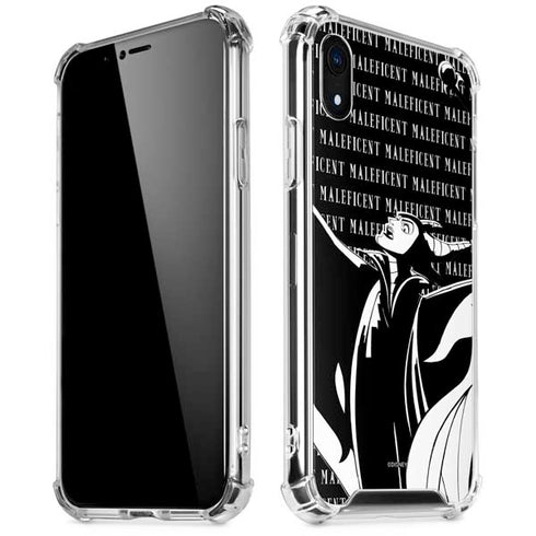 Disney Villains Maleficent Black and White iPhone XR Clear Case