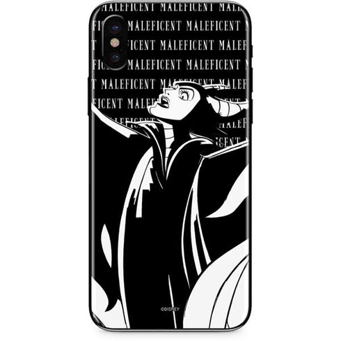 Disney Villains Maleficent Black and White iPhone XS Max Skin