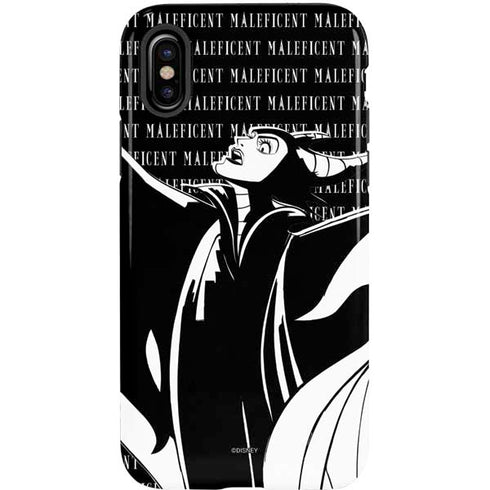 Disney Villains Maleficent Black and White iPhone XS Pro Case
