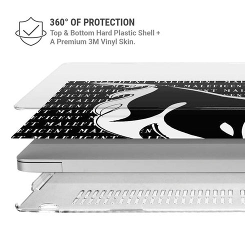 Disney Villains Maleficent Black and White MacBook Air 13in M1 (2021) Case plus Skin