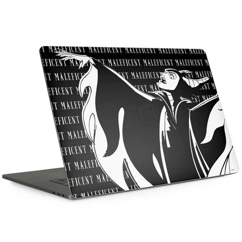 Disney Villains Maleficent Black and White Apple MacBook Pro 15-inch Skin