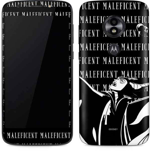 Disney Villains Maleficent Black and White Moto E5 Play Skin