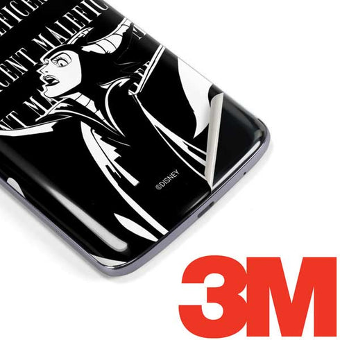 Disney Villains Maleficent Black and White Moto E5 Plus Skin