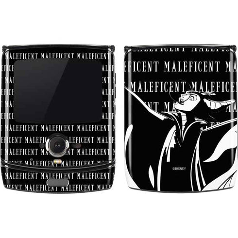 Disney Villains Maleficent Black and White Motorola RAZR Skin