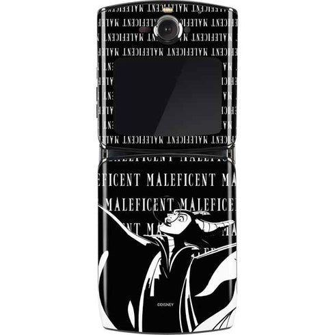 Disney Villains Maleficent Black and White Motorola RAZR Skin