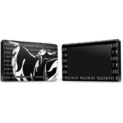 Disney Villains Maleficent Black and White Nintendo Switch Bundle Skin