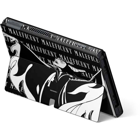 Disney Villains Maleficent Black and White Nintendo Switch OLED (2021) Skin