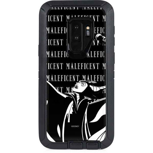 Disney Villains Maleficent Black and White Otterbox Defender Galaxy Skin