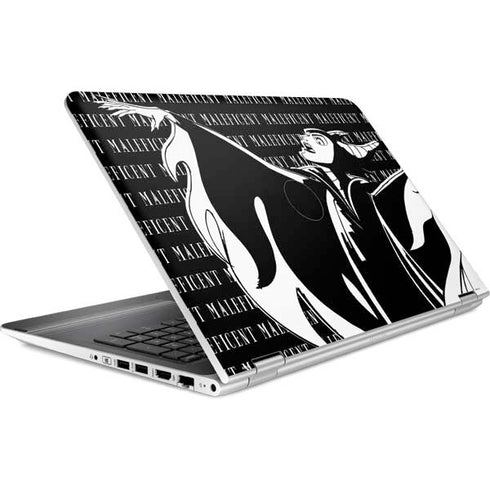 Disney Villains Maleficent Black and White HP Pavilion Skin