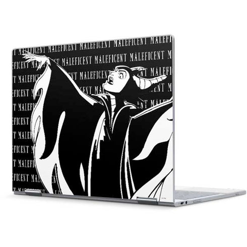Disney Villains Maleficent Black and White Pixelbook Skin