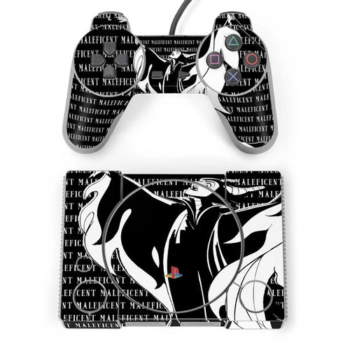 Disney Villains Maleficent Black and White PlayStation Classic Bundle Skin