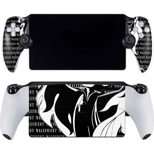 Disney Villains Maleficent Black and White PlayStation Portal Remote Player Skin