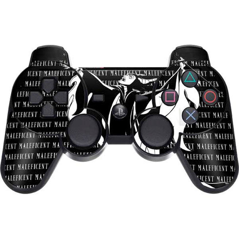 Disney Villains Maleficent Black and White PS3 Dual Shock wireless controller Skin