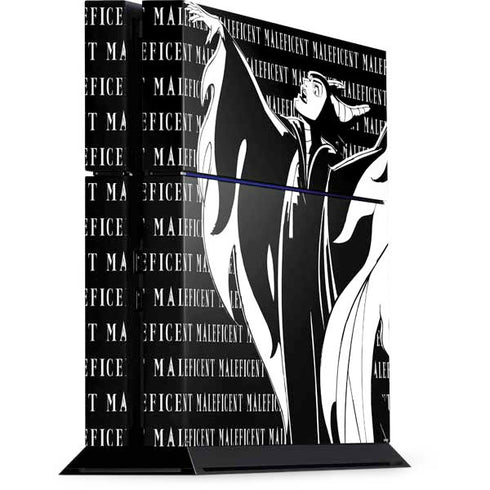 Disney Villains Maleficent Black and White PS4 Console Skin