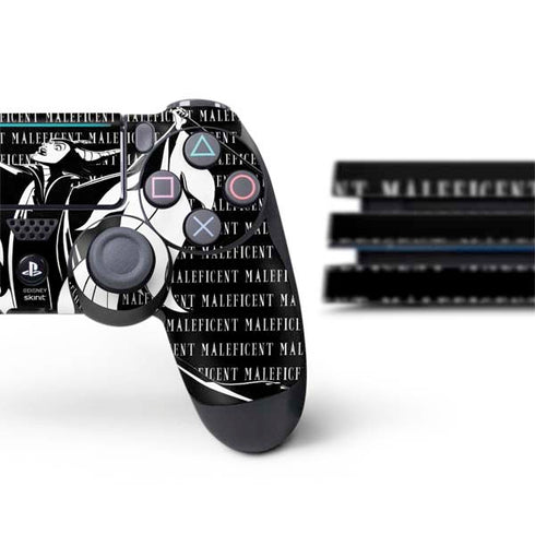 Disney Villains Maleficent Black and White PS4 Pro Bundle Skin