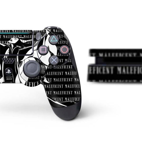 Disney Villains Maleficent Black and White PS4 Slim Bundle Skin