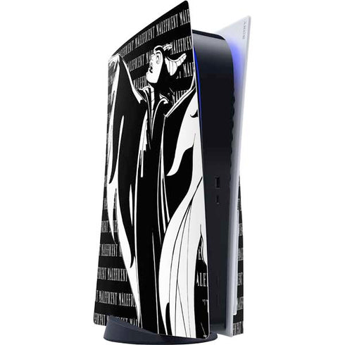 Disney Villains Maleficent Black and White PS5 Console Skin