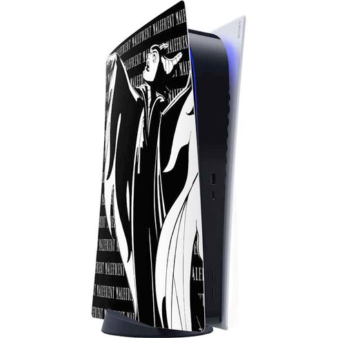 Disney Villains Maleficent Black and White PS5 Digital Edition Console Skin