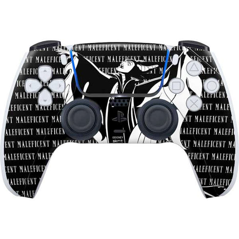 Disney Villains Maleficent Black and White PS5 Controller Skin