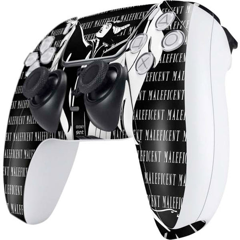 Disney Villains Maleficent Black and White PS5 Controller Skin