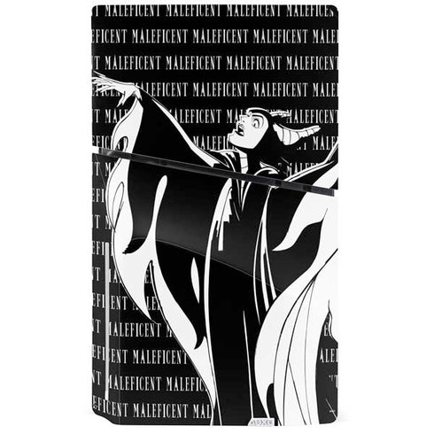 Disney Villains Maleficent Black and White PS5 Slim Disk Bundle Skin