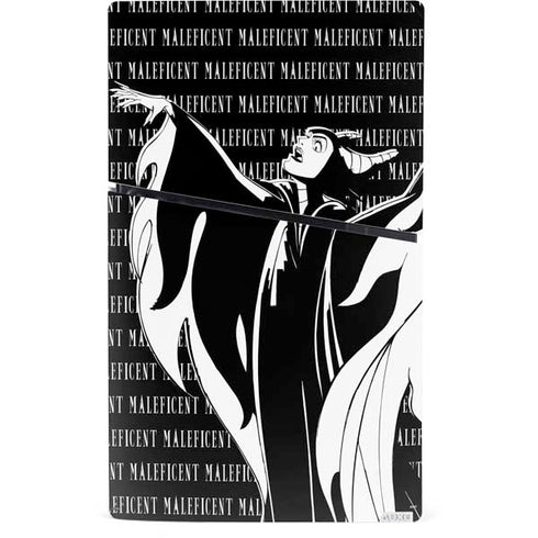 Disney Villains Maleficent Black and White PS5 Slim Digital Edition Console Skin