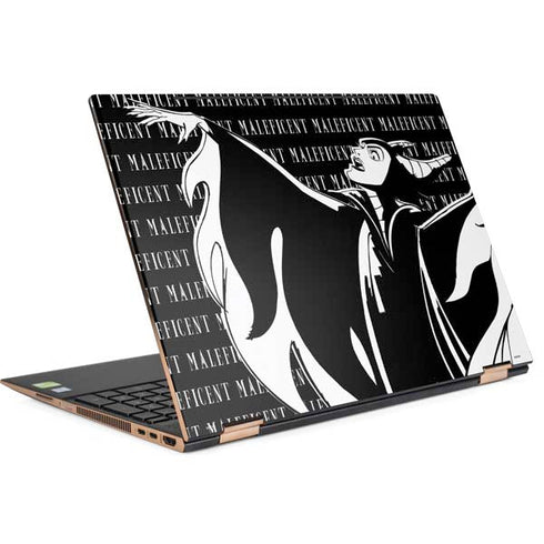 Disney Villains Maleficent Black and White HP Spectre Skin