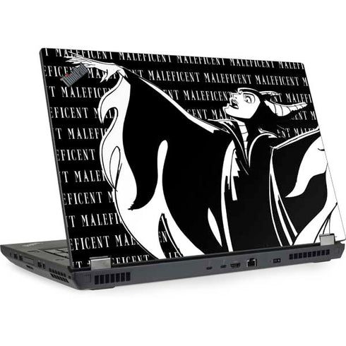 Disney Villains Maleficent Black and White Lenovo ThinkPad Skin