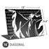 Disney Villains Maleficent Black and White Universal Laptop 16in (13 x 9.4in) Skin