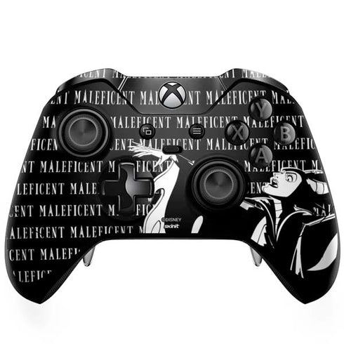 Disney Villains Maleficent Black and White Xbox One Elite Controller Skin