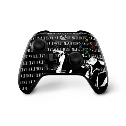 Disney Villains Maleficent Black and White Xbox One X Controller Skin