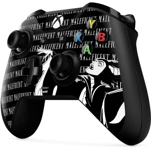Disney Villains Maleficent Black and White Xbox One X Controller Skin