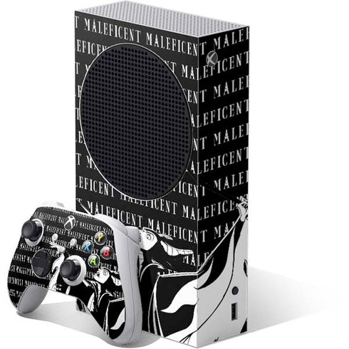 Disney Villains Maleficent Black and White Xbox Series S Skins