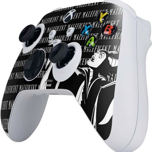 Disney Villains Maleficent Black and White Xbox Series S Controller Skin
