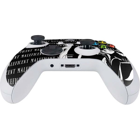 Disney Villains Maleficent Black and White Xbox Series S Controller Skin