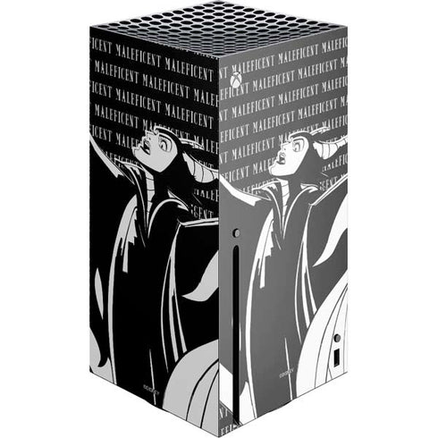 Disney Villains Maleficent Black and White Xbox Series X Console Skin