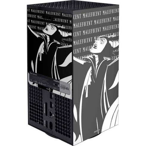 Disney Villains Maleficent Black and White Xbox Series X Console Skin