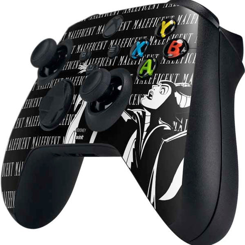 Disney Villains Maleficent Black and White Xbox Series X Controller Skin