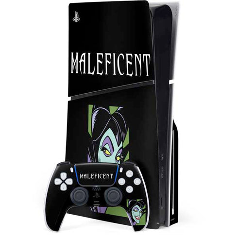 Disney Villains Maleficent PS5 Slim Disk Bundle Skin