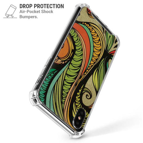 Malestrom 70s Inspired iPhone XS Max Clear Case