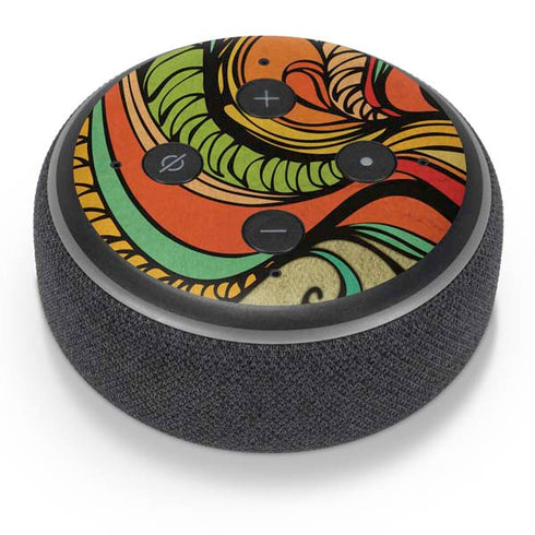 Malestrom 70s Inspired Amazon Echo Dot Skin