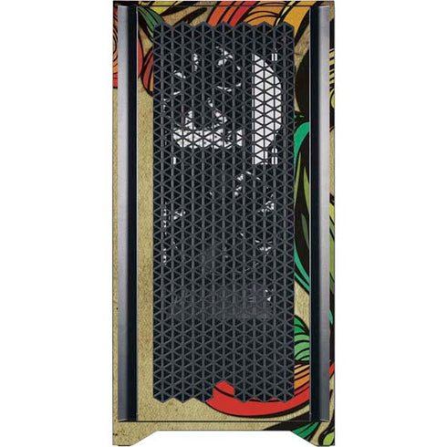 Malestrom 70s Inspired Corsair 4000D Tempered Glass Mid-Tower ATX Case Skin