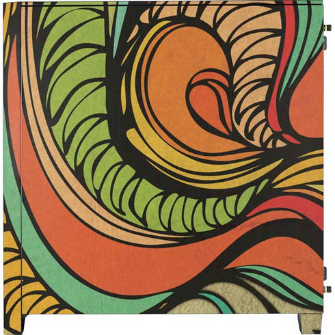 Malestrom 70s Inspired Corsair 4000D Tempered Glass Mid-Tower ATX Case Skin