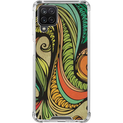 Malestrom 70s Inspired Galaxy A12 Clear Case