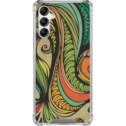 Malestrom 70s Inspired Galaxy A14 5G Clear Case